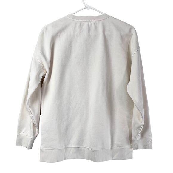 Gabriella Pullover Sweatshirt White Wild Graphic Crewneck Women’s Small Cozy - Picture 3 of 7